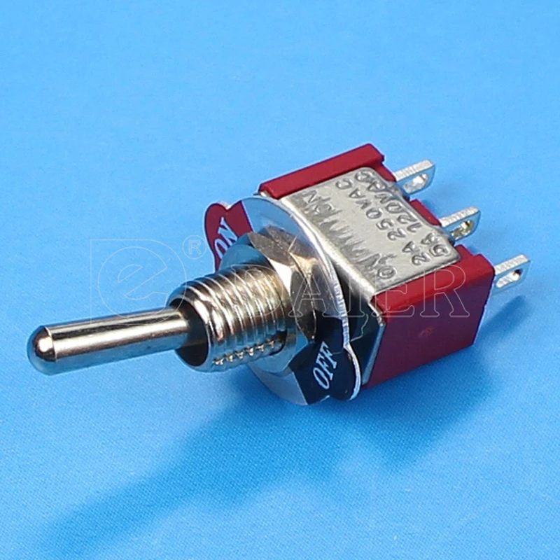 100 шт. ON фиксация SPDT переключатель 6 мм 3A 250VAC 6A 125VAC 3Pin мини для гитары|switch switch|switch