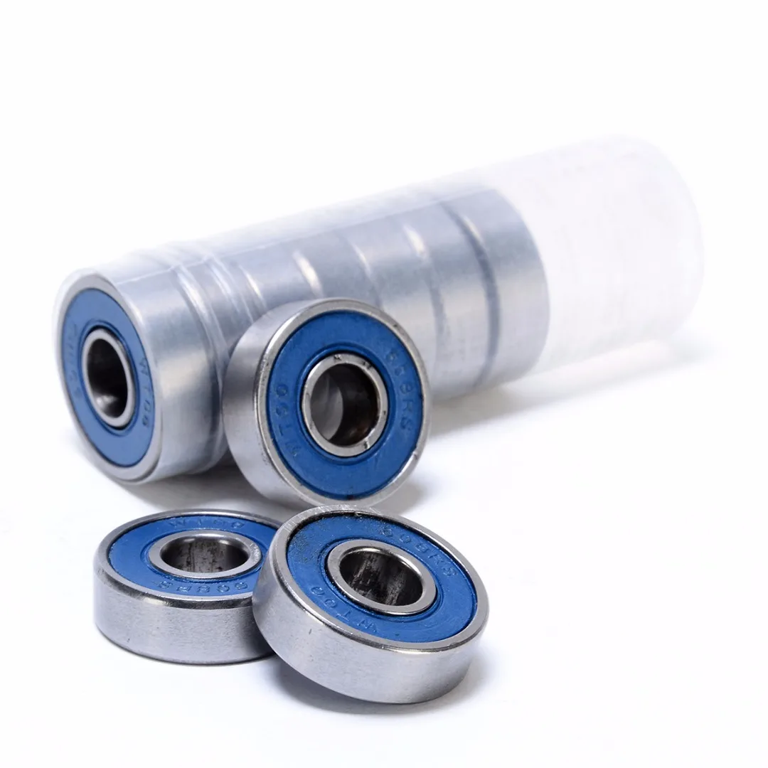 10pcs/lot High Quality Rubber Sealed 608-2RS Miniature Ball Bearings Deep Groove 8x22x7mm