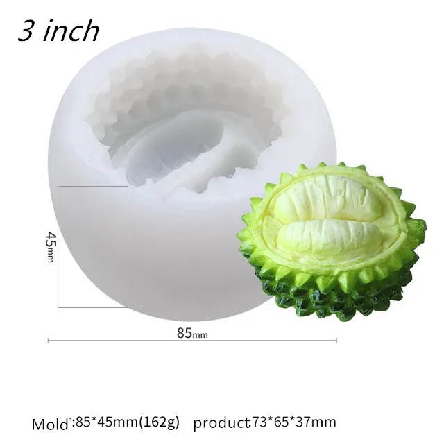 Силиконовая форма Durian для свечей ручной работы дизайн фруктов силиконовая