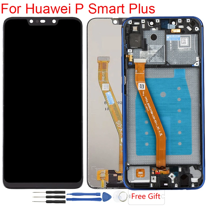 P Smart Plus дисплей для huawei P Smart Plus ЖК-дисплей рамка сенсорный экран INE-LX1 LX2 Nova 3i дисплей ЖК-экран