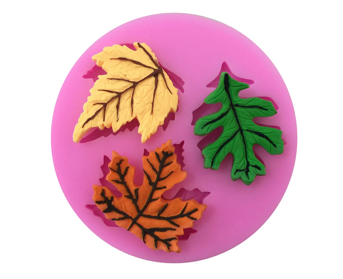 Maple Leaf 3D Silicone Mold Chocolate Candy Fondant Cake Decorating Tools Cupcake Soap Candle