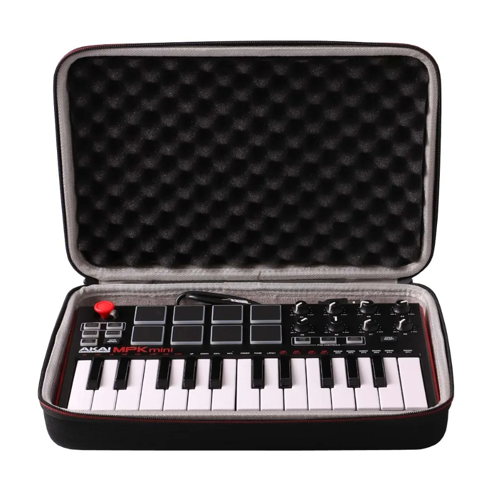

LTGEM Travel Hard Carrying Case for Akai Professional MPK Mini MKII & MPK Mini Play | 25-Key Ultra-Portable USB MIDI Drum Pad &