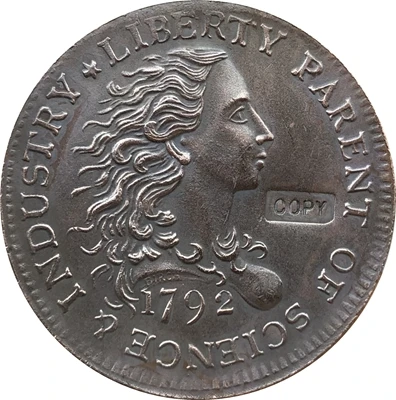 Оптовая продажа 1792 березовые большие центы галерея Мятные монеты КОПИЯ 100%