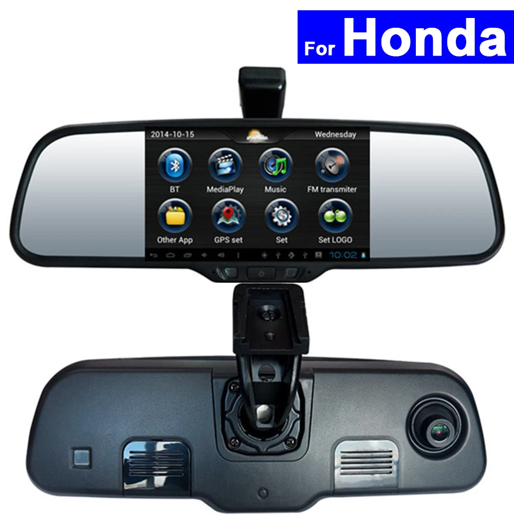 Android Car Rear View Mirror DVR GPS Bluetooth WIFI for Honda CRV Civic Accord Acura Jade Odyssey City Fit Jazz Auto Monitor