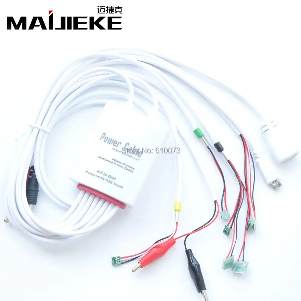 

MAIJIEKE All in 1 Professional Current Test Dedicated Power Cable for iPhone 7 6 6s Plus 5s 5 5c 5SE 4s 4 Battery Charging Wire