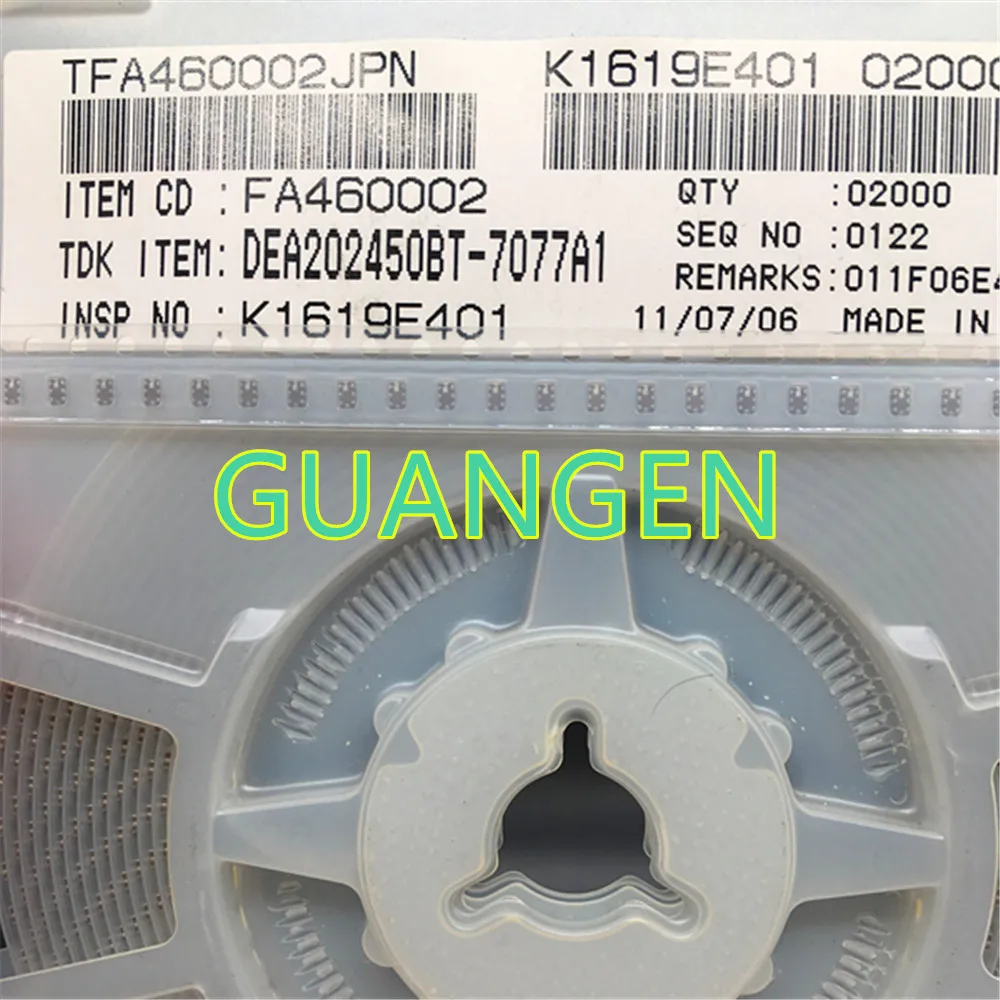 

20pcs Inductance filter DEA202450BT-7077A1 0805 2.4GHz Product layer bandpass filter W-LAN bluetooth Signal conditioning