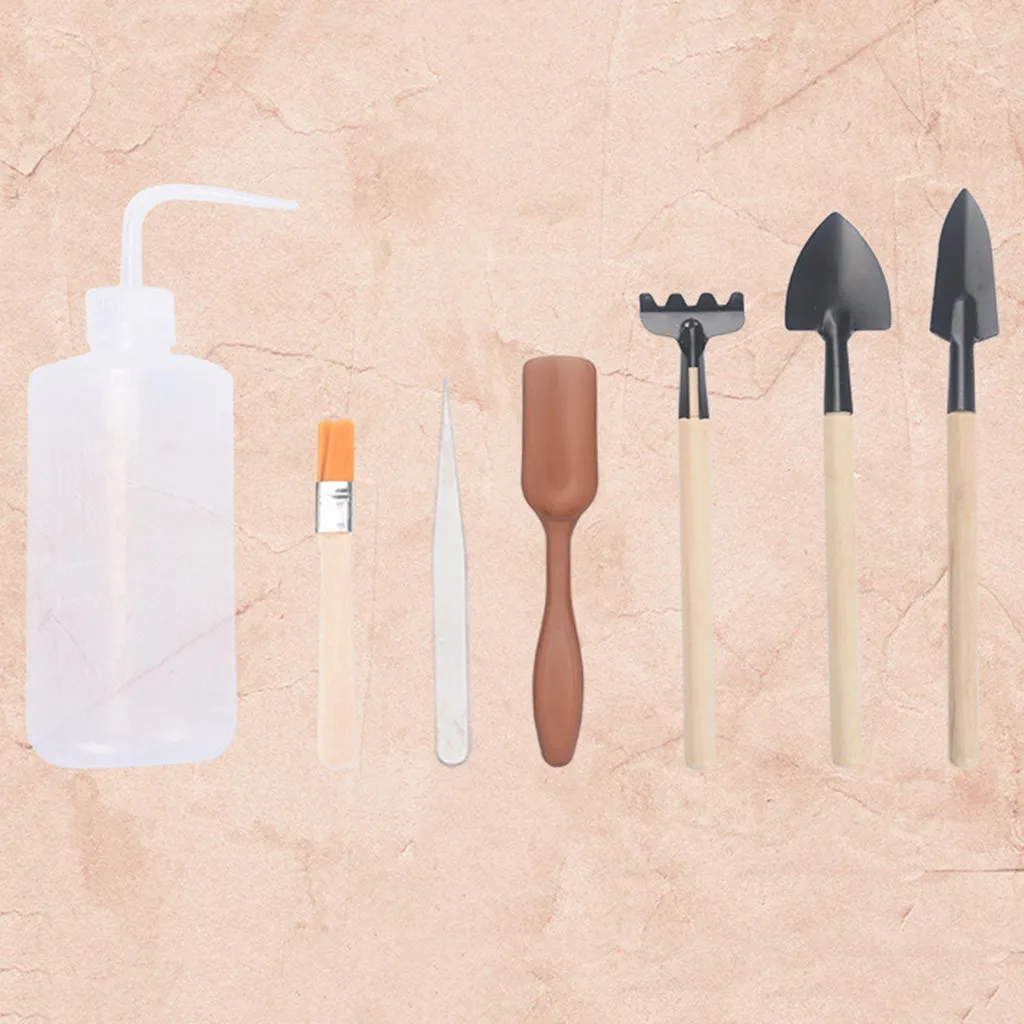 

Set Succulent Tools Miniature Tweezers Shovel Spade Rake Garden Accessories Planting Gardening Hand Tools Planting Device Maceta