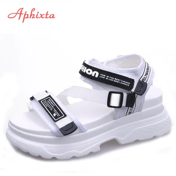 

Aphixta Gladiator Platform Sandals Women's Sandals Buckle Summer Women Wedge Heel Chunky Beach Sandal Comfortable Woman Shoes