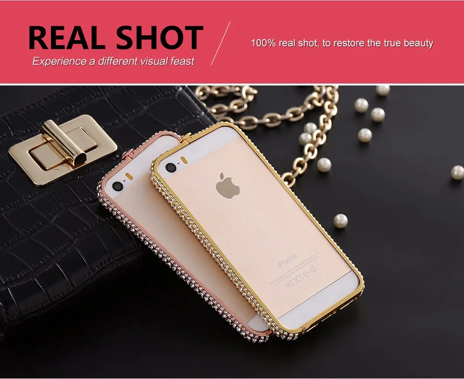 Bling Diamond Frame Bumber For Iphone 5 5S SE 1 (7)