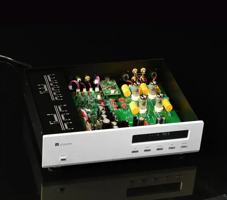 Вакуумный трубчатый аудио декодер Muzishare R10 ES9018 32 бит DAC 6Z4 + 12AU7 USB/OPT/COAX|Усилители