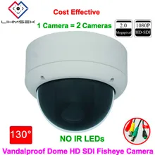 Lihmsek Крытая 2,0 мегапиксельная 1080P HD SDI камера 130 градусов видеонаблюдения SDI рыбий глаз камера HD