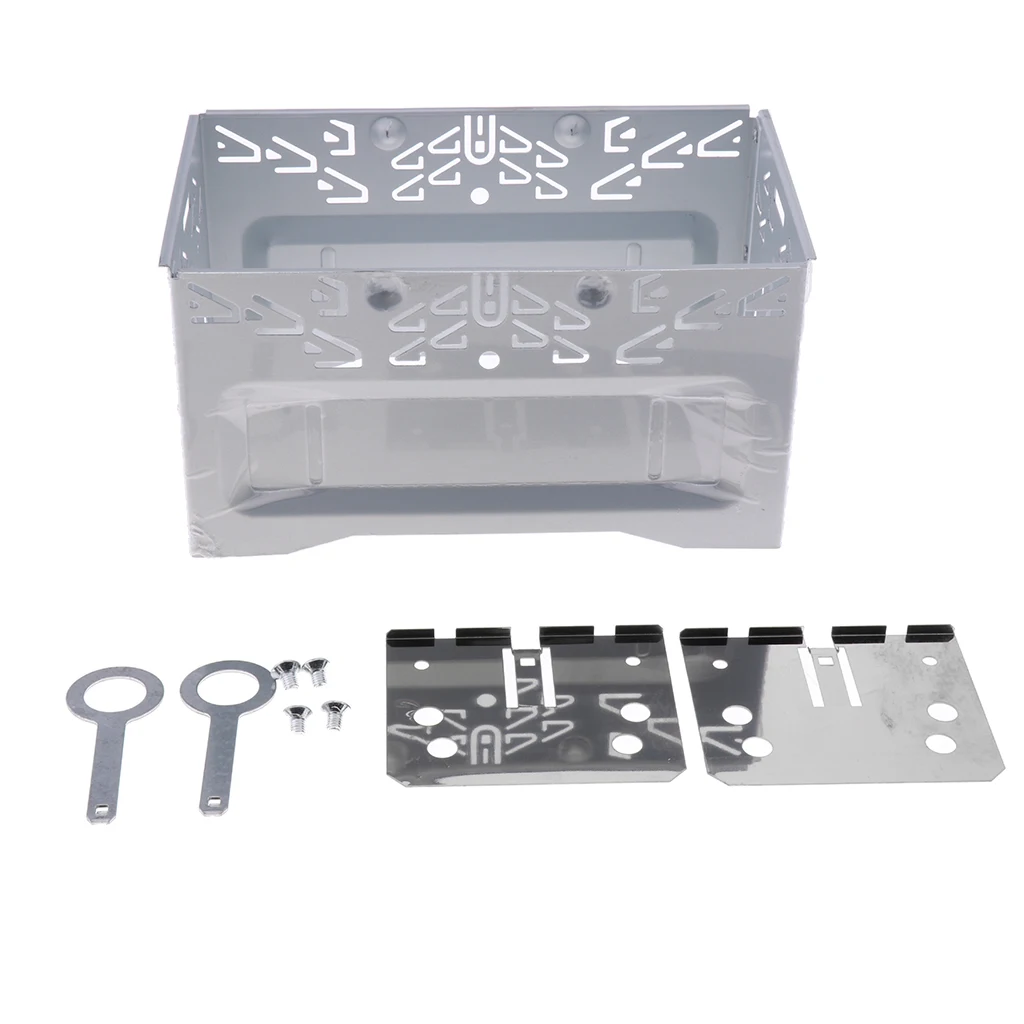 Automotive Replacement Stereo Audio Refitting Kit ISO 2 DIN Install Metal Cage