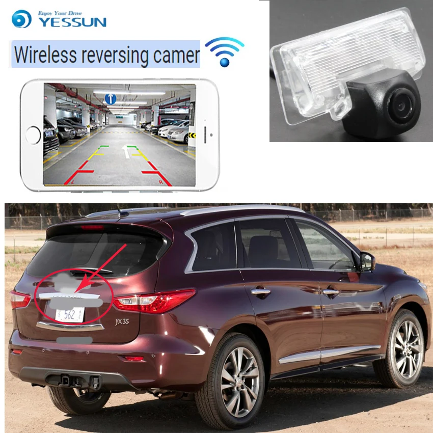 For Infiniti JX35 QX60 QX56 QX80 2011~2015 Car HD night vision reverse parking assisted backup camera