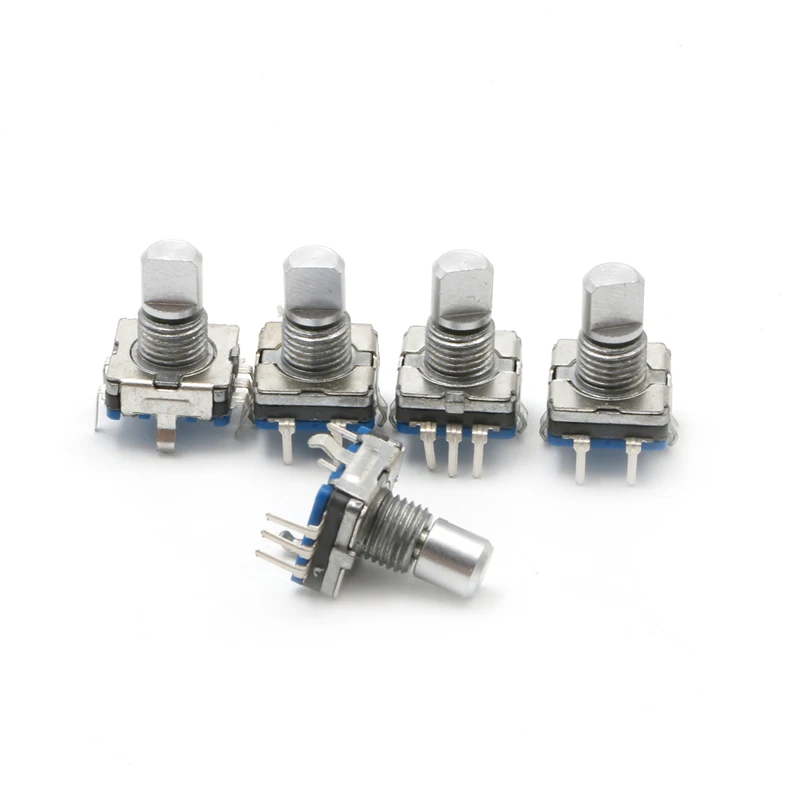 New Arrival 5Pcs 12mm Rotary Encoder Push Button Switch Keyswitch