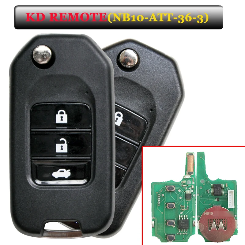 Vente Livraison gratuite (1 Pièce) NOUVELLE Offre KEYDIY à distance NB10 3 Bouton À Distance Clé avec NB ATT 36 Modèle pour kd900 machine