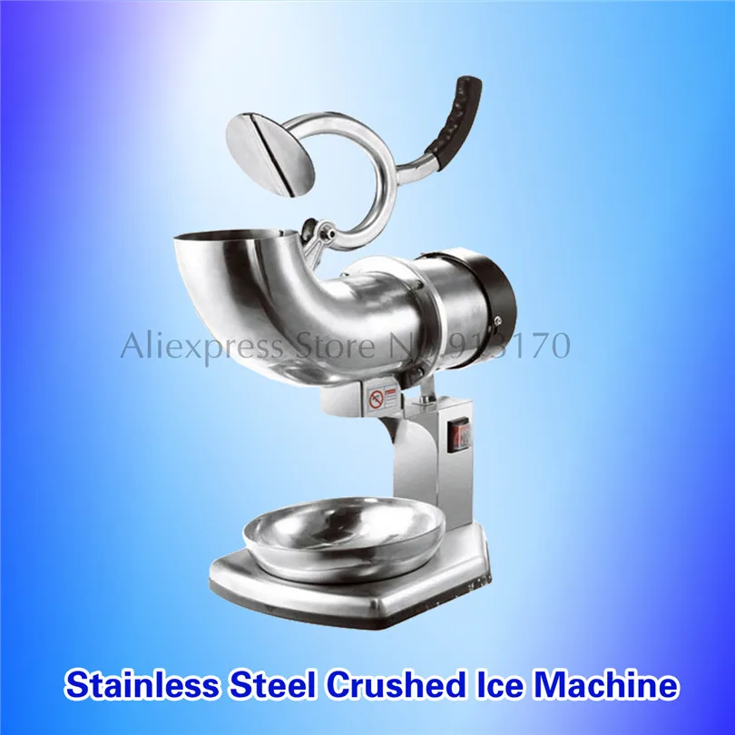 Коммерческие дробилки льда снег дробления льда машина электрическая Нержавеющая сталь Измельчитель льда 0.4kw