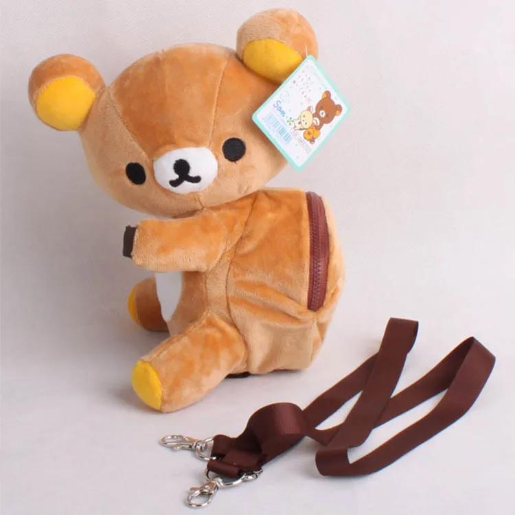 24 см мультфильм Rilakkuma Медведь Утконос Плюшевый Рюкзак Мягкая набивная сумка на плечо животные кукла для детей подарок