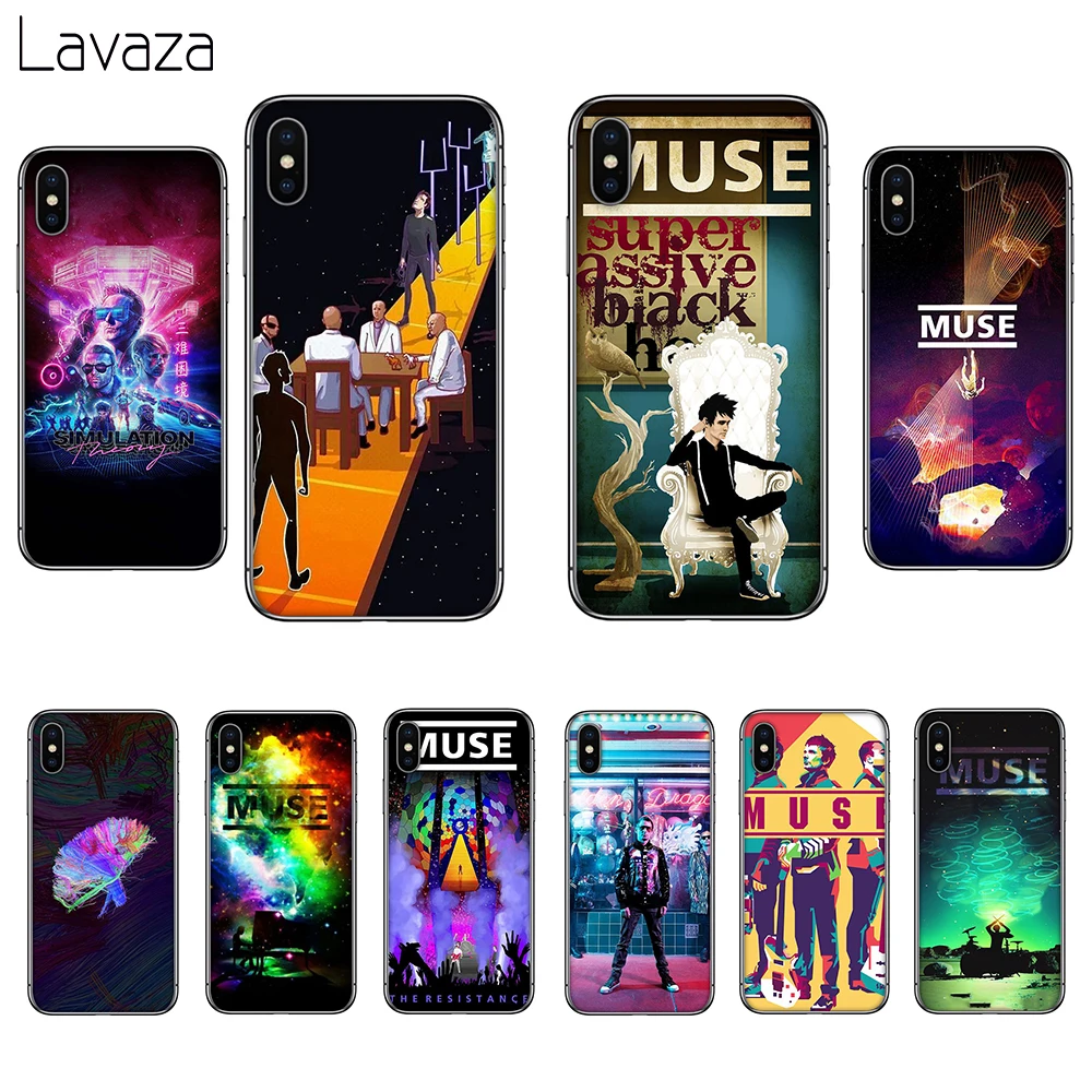 

Lavaza Muse Band Lyrics Soft Silicone Case Cover for Apple iPhone 6 6S 7 8 Plus 5 5S SE X XS 11 Pro MAX XR