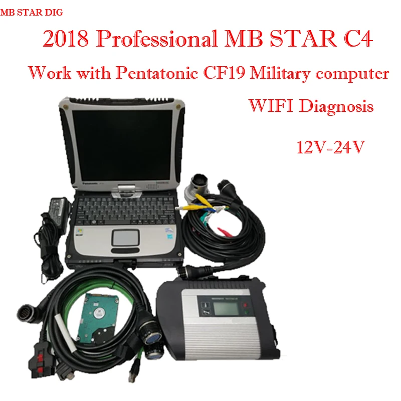 

2018.9V Mb Star c4 SD Connect with Software HDD Install on Panasonic toughbook CF19 4GB Ram Best Quality mb star diagnostic tool