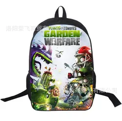 PVZ рюкзак для подростков Дети Аниме Соник Марио рюкзаки растения зомби школьные сумки мальчики девочки школьные сумки ежедневный Рюкзак