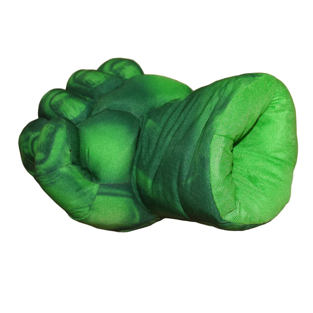 Boy Boxing Gloves Christmas Gift Endgame Costume Hulk Costumes Kids Smash Hands Plush Gloves Superhero Performing Movie Props