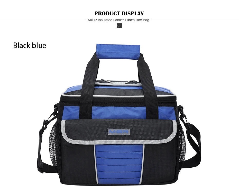 Fresco com Tampa de Acesso Térmico para Homem e Mulher Mier Vários Bolsos Piquenique Cooler Tote Macio Bolsa Rápido Grande Isolado Almoço 9 Mier vários bolsos piquenique cooler tote macio