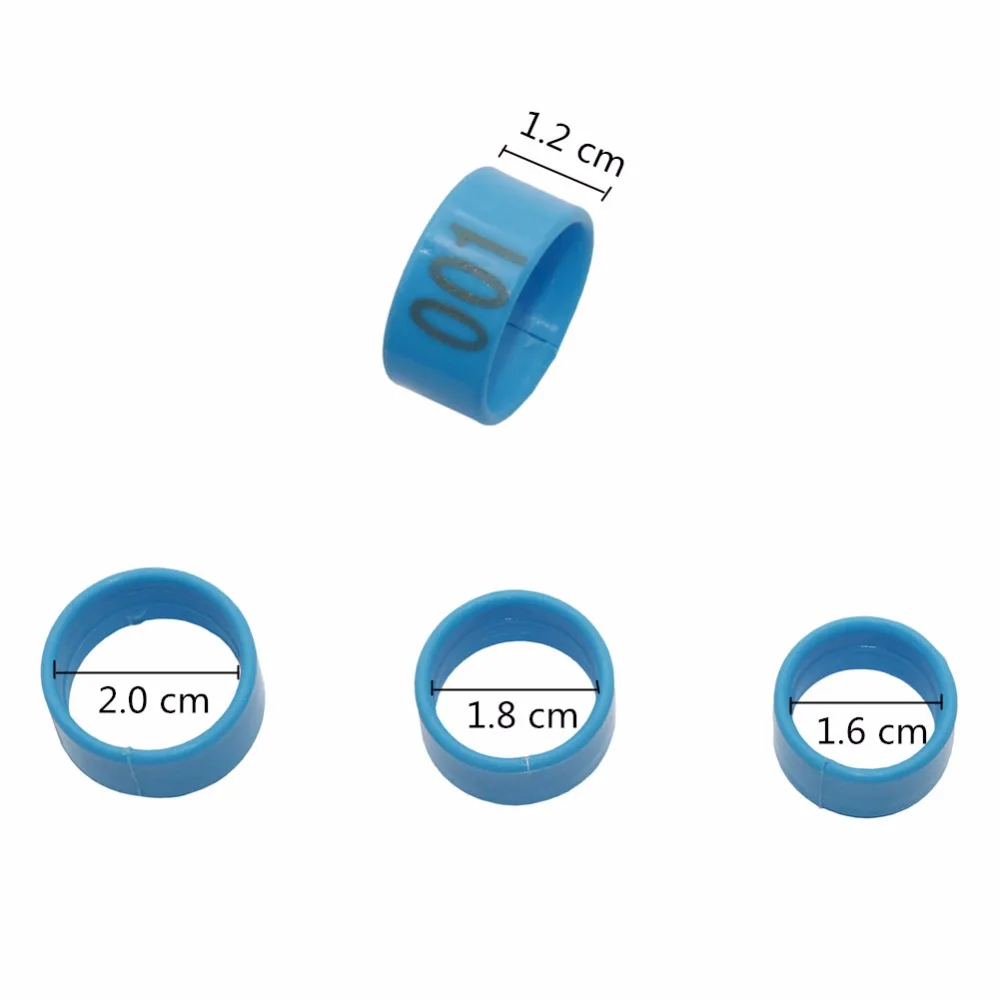 16mm/18mm/20mm Chicken Foot Ring Plastic No.1-100 Digital Identification Foot Ring Chicken coop Feeding supplies 100 Pcs 16mm/18mm/20mm Chicken Foot Ring Plastic No.1-100 Digital Identification Foot Ring Chicken coop Feeding supplies 100 Pcs