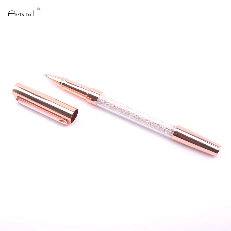 3 шт. Кристалл подпись ручка с бриллиантами цвета: золотистый, серебристый канцелярские принадлежности подарок шариковая ручка
