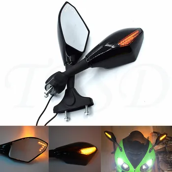 

Motorcycle LED turn signal indicator rear view mirror side view mirror Retroviseur Clignotants Moto For Honda CBR600 F3 F4