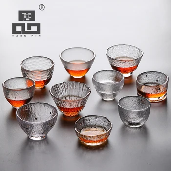 

TANGPIN heat-resistant transparents glass teacup for tea glass tea cup kung fu cup drinkware
