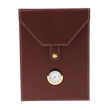 Для путешествий, Сигара коробка кожа кедр установки для увлажнения увлажнитель пепельница чехол-коричневый