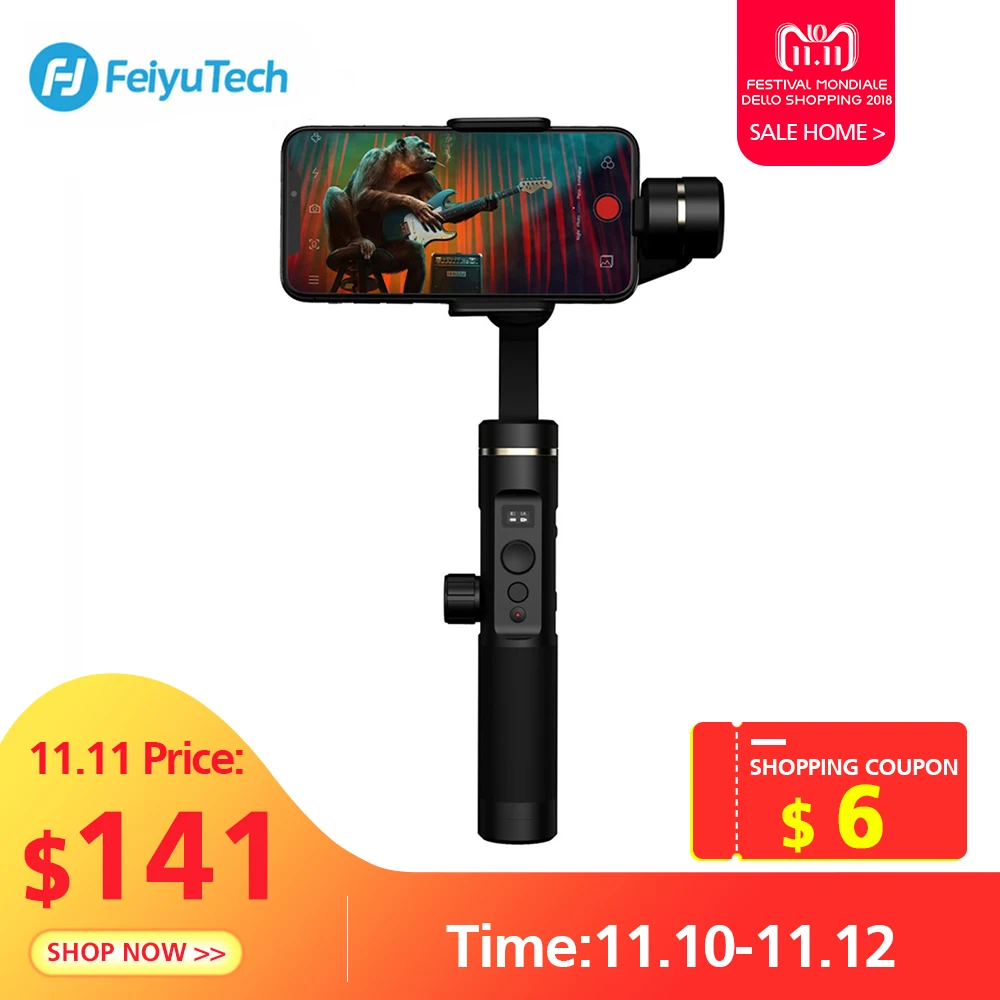 

FY FEIYUTECH SPG2 3-Axis Brushless Handheld Gimbal Stabilizer With OLED Display For Smartphone Remote Control Parts Toys