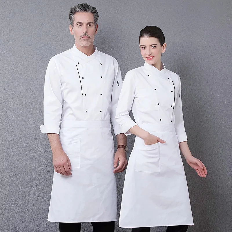 WELIVENICE Высокое качество шеф повара униформа для мужчин женщин еда услуги пособия по кулинарии одежда 4 цвета
