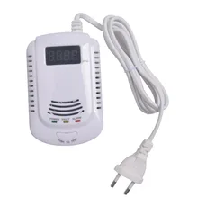 Home Standalone Plug-In Combustible Gas Detector LNG LPG Coal Natural Gas Leak Alarm Sensor with Voice Warning