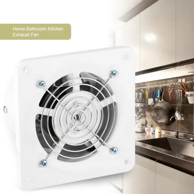 Badkamerventilator 150 mm 201 m³/u wandventilator - stille werking - voor keuken Badkamerventilator 150 mm 201 m³/u wandventilator - stille werking - voor keuken