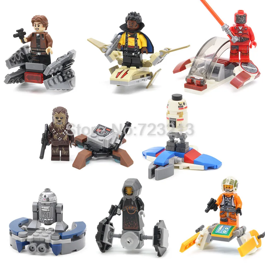 

Single Sale SY1126 Figure Chewbacca Quay Tolsite Han Solo Lando Kessel Robot Building Blocks Model Bricks Toys