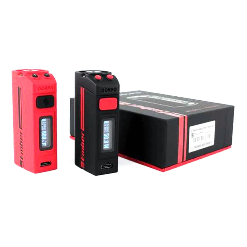 

Dovpo Ember 50W TC Box Mod Temperature Control 510 Thread 1500mah Battery Built-in 0.69 Inch OLED Screen E Cigarette Mod