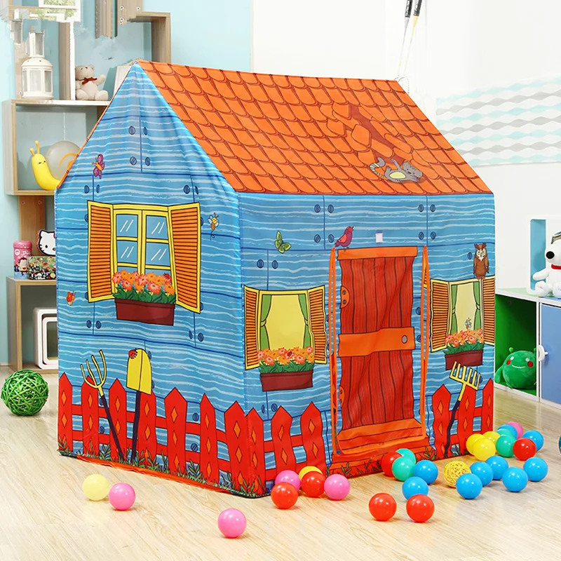 

Children Toys Tents Indoor Outdoor Kids Room Game Play House Farm house Princess Castle Portable Folding kid tent