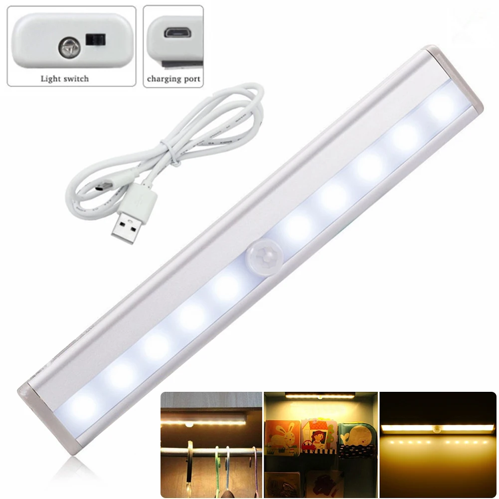 

LightInBox Cheap+49%off Free Shipping Wireless Closet Drawer Wall Garage Lamp Rechargeable LED PIR Motion Sensor Night Light