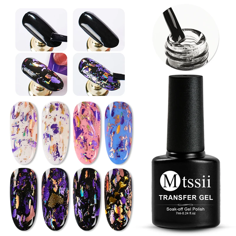 Mtssii Nail Foil Adhesive Glue Starry Sky Sticker Transfer Glue Environmental Plant Nail Glue UV Gel Polish Manicure Accessories 3