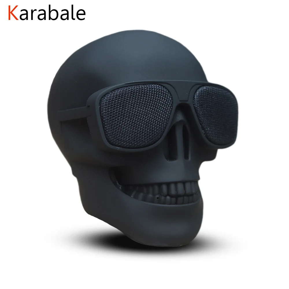 Новый портативный беспроводной bluetooth динамик AeroSkull мини в форме черепа мобильный