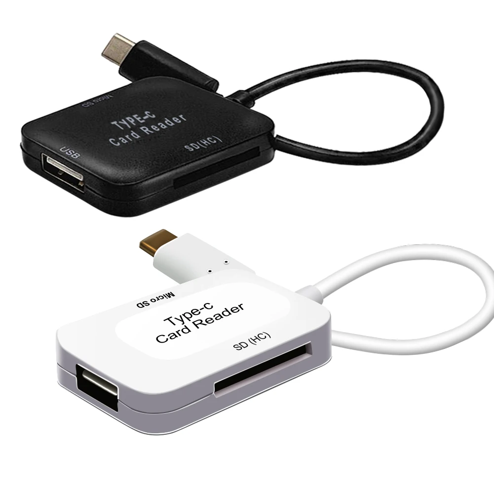 Оптовая продажа Новый USB 3,1 тип-c к USB 2,0 концентратор OTG SD TF устройство чтения карт памяти адаптер конвертер