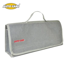 Auto Care Large Car Smart Tool Bag Grey Trunk Storage Organizer Bag Built in strong Velcrofix