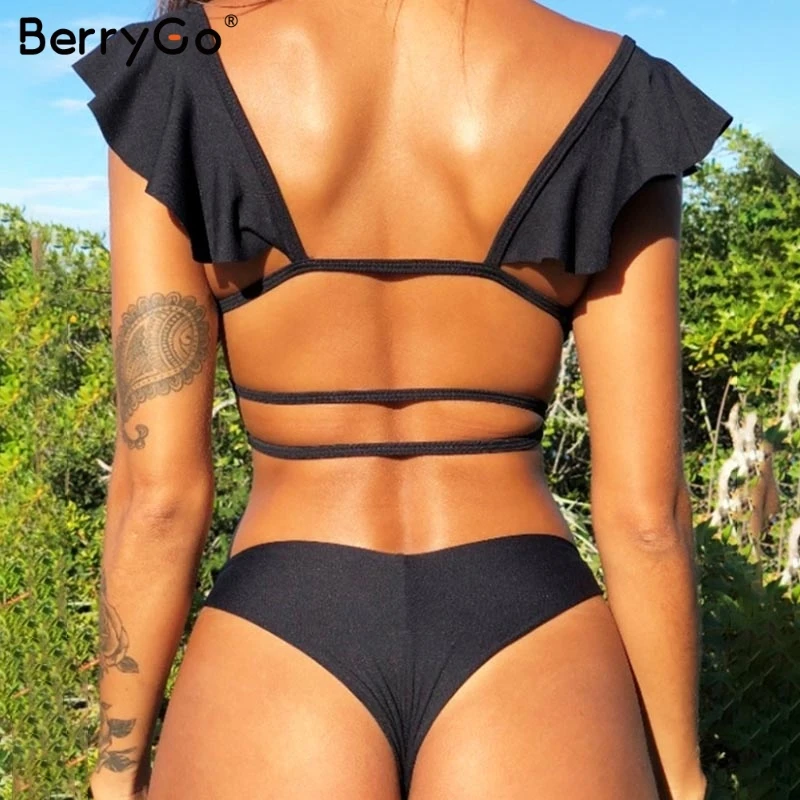 BerryGo Push up floral print women lingerie set Two pieces summer beach wear bra set Sexy v-neck lace up intimates underwear set BerryGo Push up floral print women lingerie set Two pieces summer beach wear bra set Sexy v-neck lace up intimates underwear set