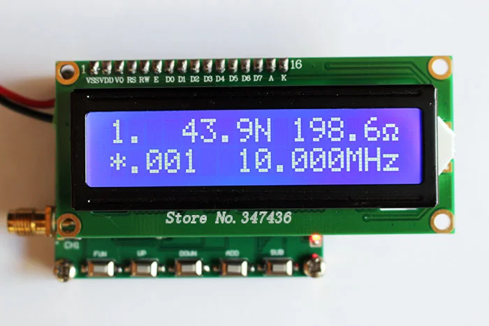 

with frequency sweep function Meter, 1 ~ 150MHz