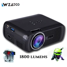 ATCO bl80 1800 люмен Портативный full HD Mini 1080 P TV LED 3D Проектор Android Wi-Fi Умный Домашний Кинотеатр Проектор Proyector everycom
