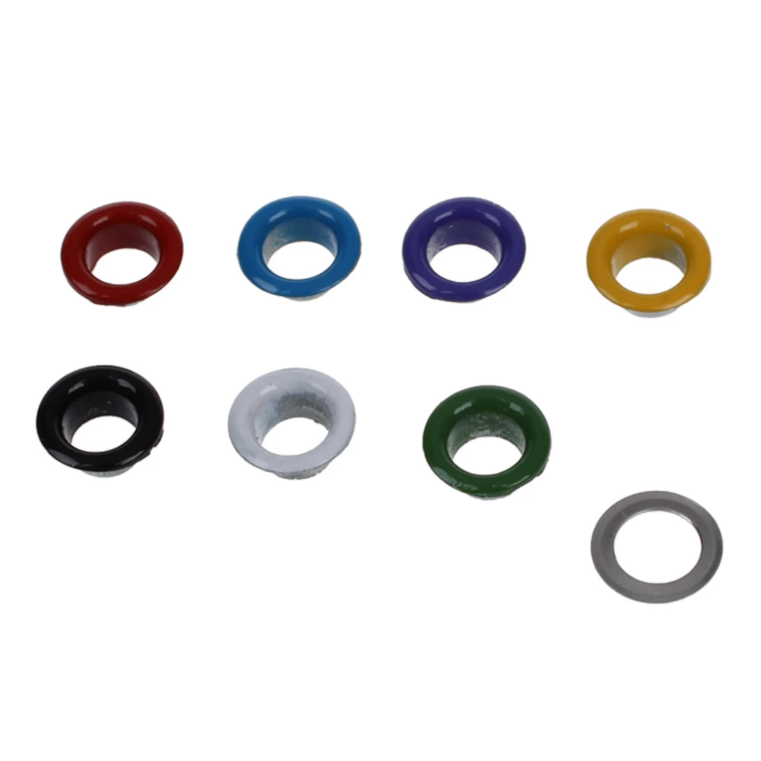 200 шт Металлические цветные круглые люверсы/заклепки смешанные цвета 9 мм