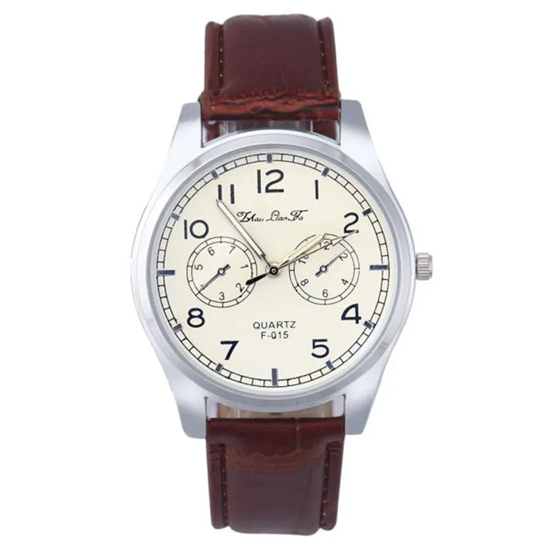 New Listing Mens watches top brand luxury watch band leather Analog Quartz Wrist Watch clock Sport Casual relojes hombre M16 (4)