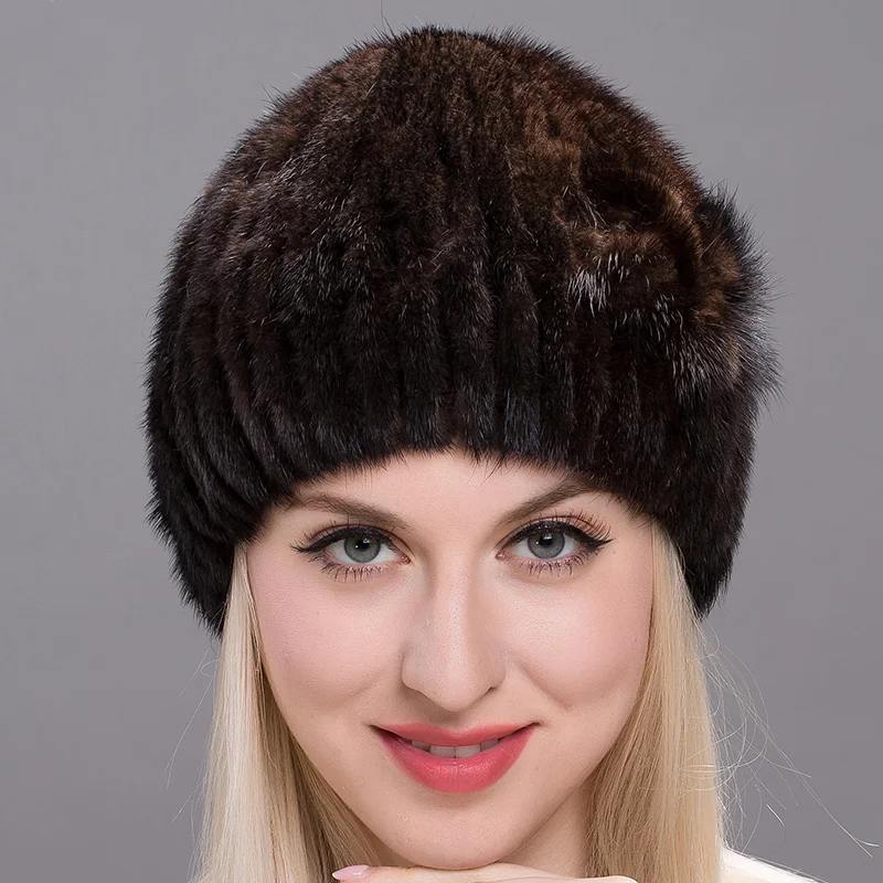 Новинка, JKP, норковая меховая шапка, женская зимняя, толстая, теплая, шапка из замши, DHY17-22