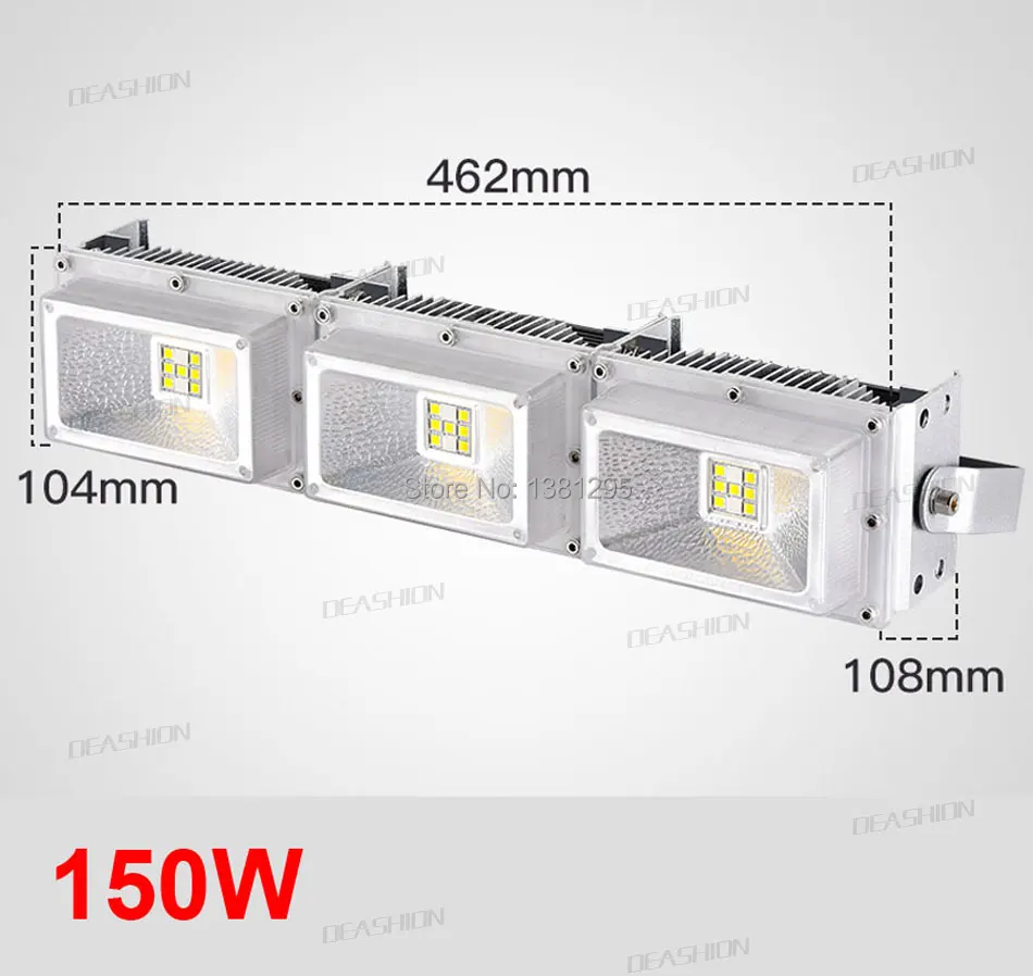 Светодиодный прожектор светильник 30W 50W 100W 150W 200W 300W 400W 220V Открытый Светодиодный отражатель светильник уличный Гараж освещение футбольного поля